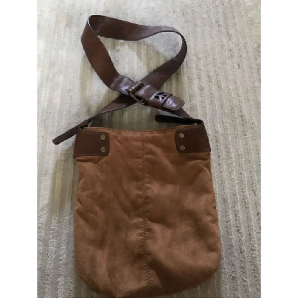 Authentic Stamp 10 Polyvinyl Crossbody Peace Sign